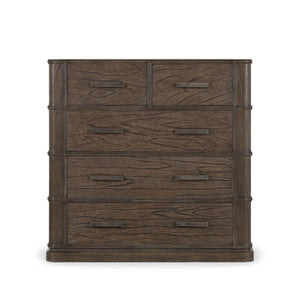 Carmel 5 Drawer Dresser In Solid Hardwood By The Company-Blue Hand Home