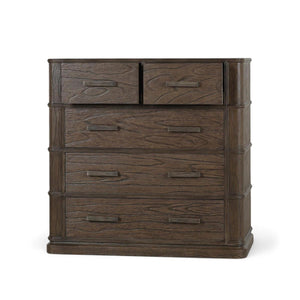 Carmel 5 Drawer Dresser In Solid Hardwood By The Company-Blue Hand Home