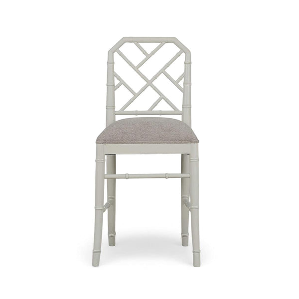 Martinique Low Counter Stool Handcrafted Solid Hardwood Kitchen Furniture 29161-Blue Hand Home