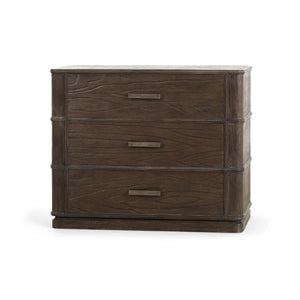 Carmel 3 Drawer Dresser In Solid Hardwood, Handcrafted Design-Blue Hand Home
