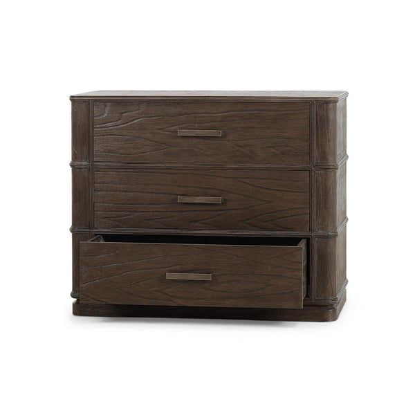 Carmel 3 Drawer Dresser In Solid Hardwood, Handcrafted Design-Blue Hand Home