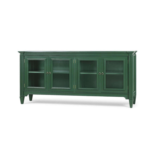 Chinois Sideboard by Furniture Handcrafted Solid Hardwood Storage Cabinet-Blue Hand Home