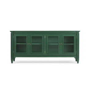 Chinois Sideboard by Furniture Handcrafted Solid Hardwood Storage Cabinet-Blue Hand Home