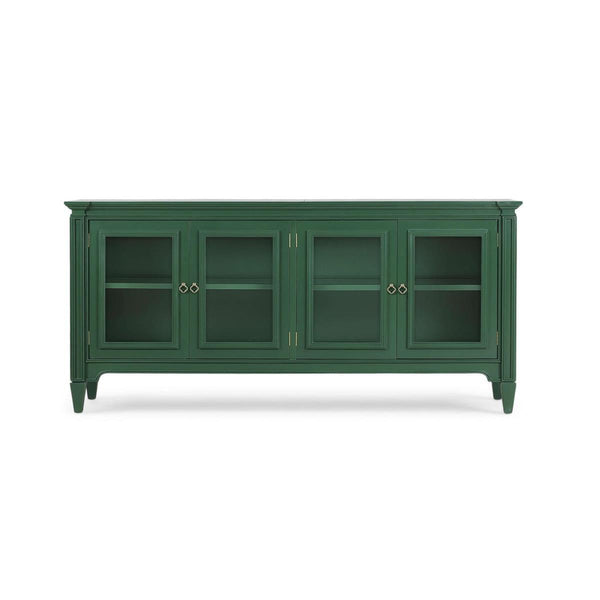 Chinois Sideboard by Furniture Handcrafted Solid Hardwood Storage Cabinet-Blue Hand Home