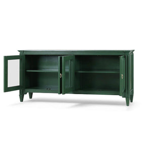 Chinois Sideboard by Furniture Handcrafted Solid Hardwood Storage Cabinet-Blue Hand Home