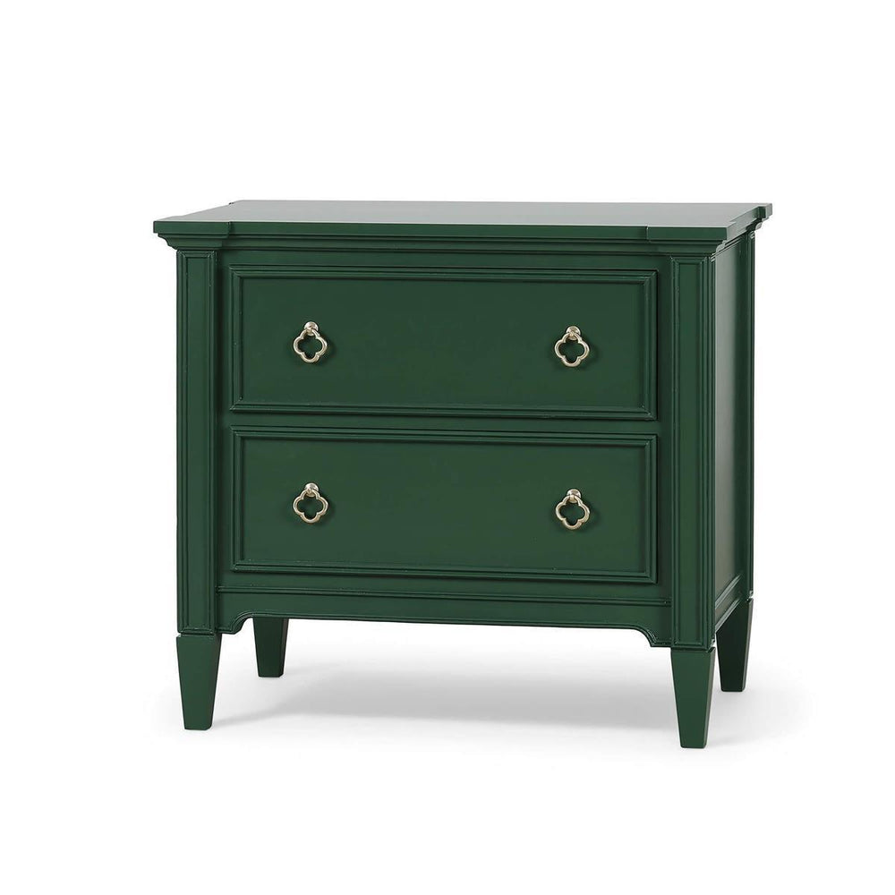 Chinois 2 Drawer Nightstand-Blue Hand Home