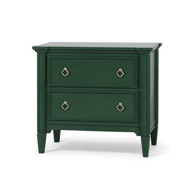 Chinois 2 Drawer Nightstand-Blue Hand Home