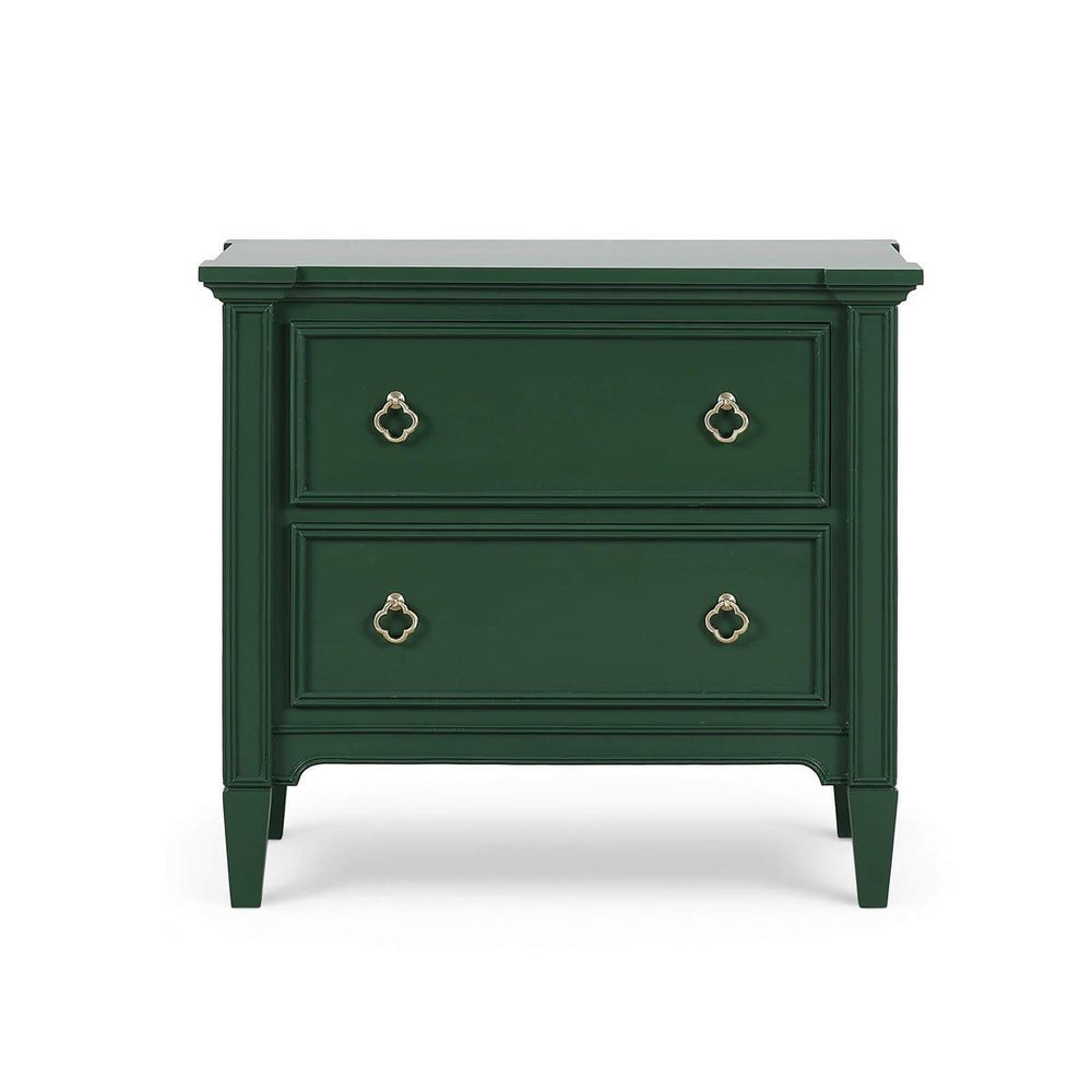 Chinois 2 Drawer Nightstand-Blue Hand Home