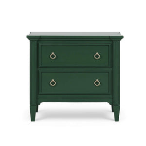 Chinois 2 Drawer Nightstand-Blue Hand Home