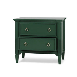 Chinois 2 Drawer Nightstand-Blue Hand Home