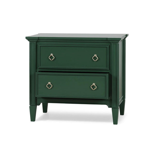 Chinois 2 Drawer Nightstand-Blue Hand Home
