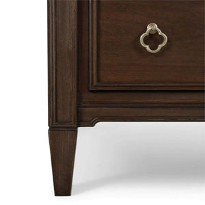 Chinois 6 Drawer Dresser - Handcrafted Solid Wood Bedroom Storage-Blue Hand Home