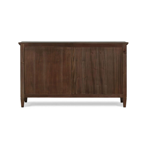 Chinois 6 Drawer Dresser - Handcrafted Solid Wood Bedroom Storage-Blue Hand Home