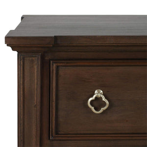 Chinois 6 Drawer Dresser - Handcrafted Solid Wood Bedroom Storage-Blue Hand Home