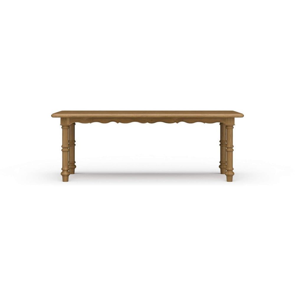 Palmetto Solid Hardwood Rectangular Dining Table 84 Inch-Blue Hand Home