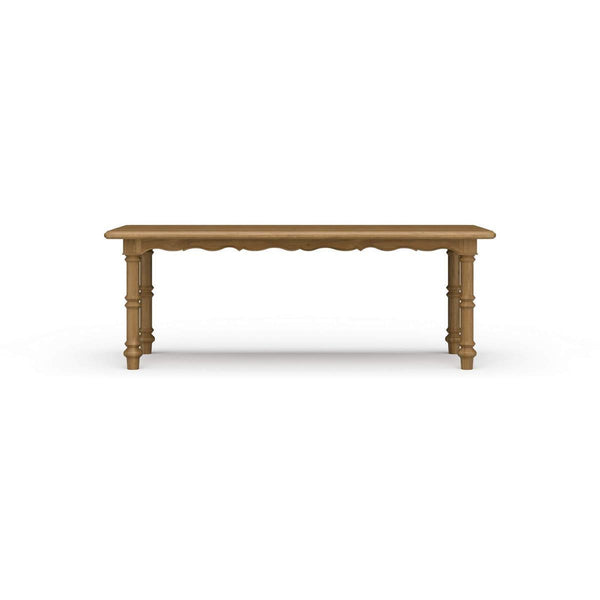 Palmetto Solid Hardwood Rectangular Dining Table 84 Inch-Blue Hand Home