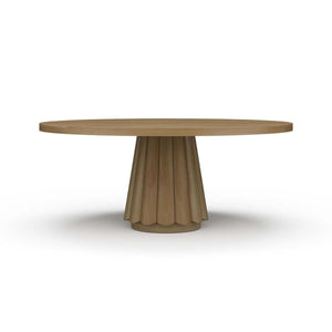 Camille Round Dining Table 72''-Blue Hand Home