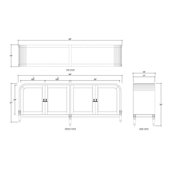 Langford Sideboard-Blue Hand Home