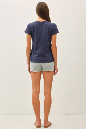 [NEW SHADE]GARMENT DYED COTTON SLUB TEE
