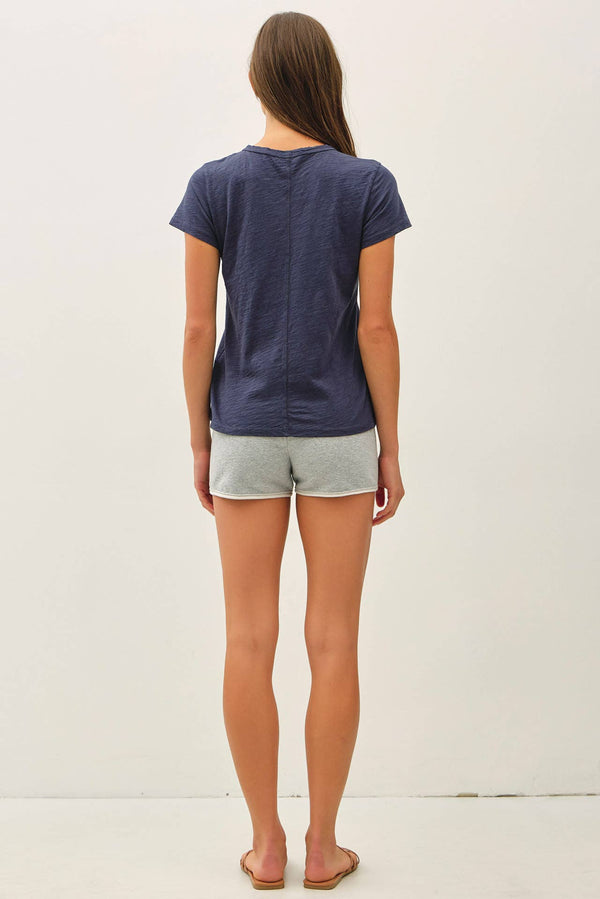 [NEW SHADE]GARMENT DYED COTTON SLUB TEE
