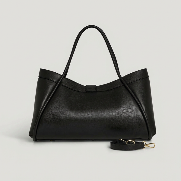 Elegant Large Genuine Leather Bag Made In Italy – 45x25x20