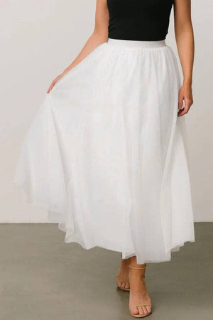20 Colors Ethereal Flowy Elastic Waist Pleated Tulle Skirt