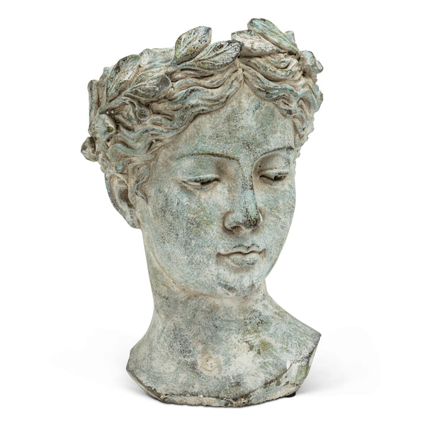 Women Head Planter-Blue Hand Home