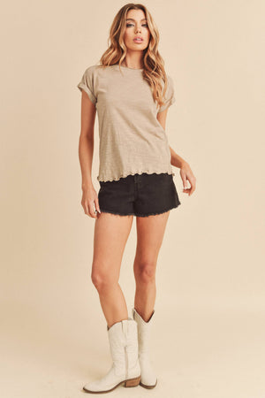 8219BK Gwen Tee-Blue Hand Home