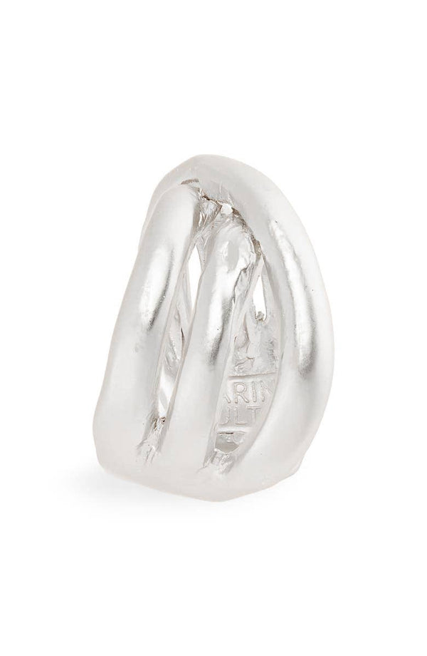 Overlap stripes ring: Gold-Blue Hand Home