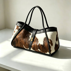 Limited Edition Genuine Calf Hair & Togo Leather Bag