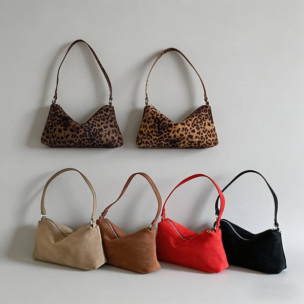 Vintage Suede Shoulder Bag