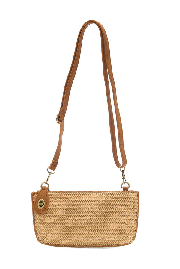 Straw Mini Wristlet Crossbody-Blue Hand Home