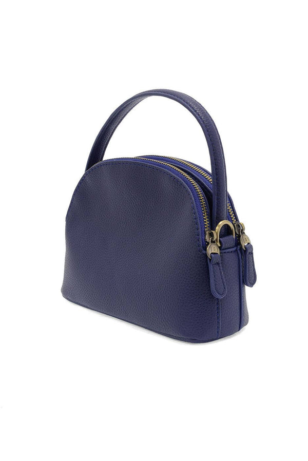 Larissa Double Zip Dome Crossbody-Blue Hand Home