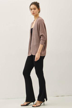 NEW COLOR- DOLMAN SLEEVE OPEN FRONT CARDIGAN-Blue Hand Home