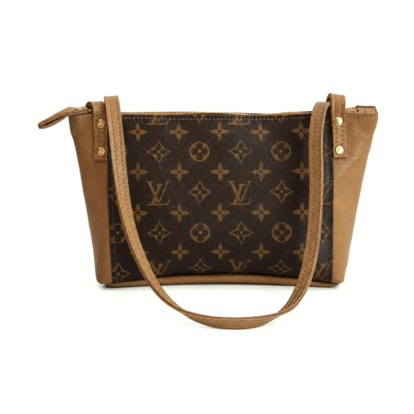 Emma Shoulder Bag - Upcycled Monogram - Bronze