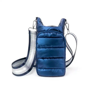 The Capri | Tumbler Carrier Crossbody-Blue Hand Home