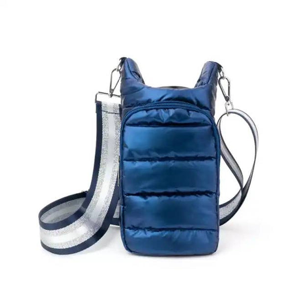 The Capri | Tumbler Carrier Crossbody-Blue Hand Home