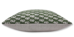 Home Décor Block Design Thick Linen Pillow Cover- Wajeer-Blue Hand Home