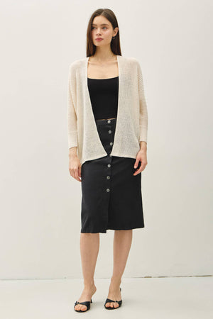 NEW COLOR- DOLMAN SLEEVE OPEN FRONT CARDIGAN-Blue Hand Home