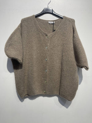 Kid mohair and wool vest 7529-Blue Hand Home