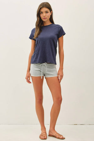 [NEW SHADE]GARMENT DYED COTTON SLUB TEE