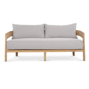 Raleigh 2 Seater W/ Seat & Back Cushions - Outdoor Teak-Blue Hand Home