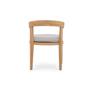 Raleigh Dining Chair W/ Seat Cushion - Outdoor Teak-Blue Hand Home