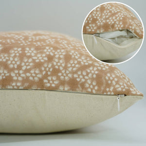 Bohemian Print Duck Canvas Pillow Cover - Ola Vrishti-Blue Hand Home