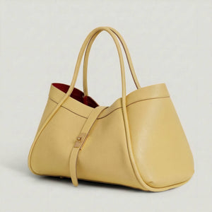 Elegant Large Genuine Leather Bag Made In Italy – 45x25x20