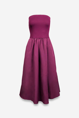 Tube Top Maxi Dress-Blue Hand Home