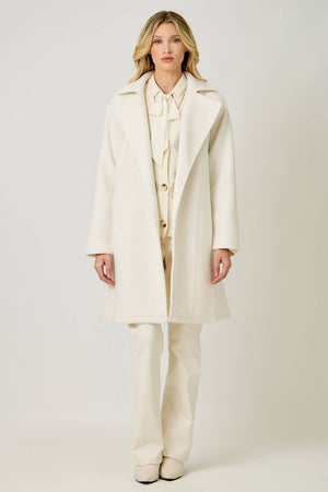 60745 Lapel Collar Robe Coat-Blue Hand Home