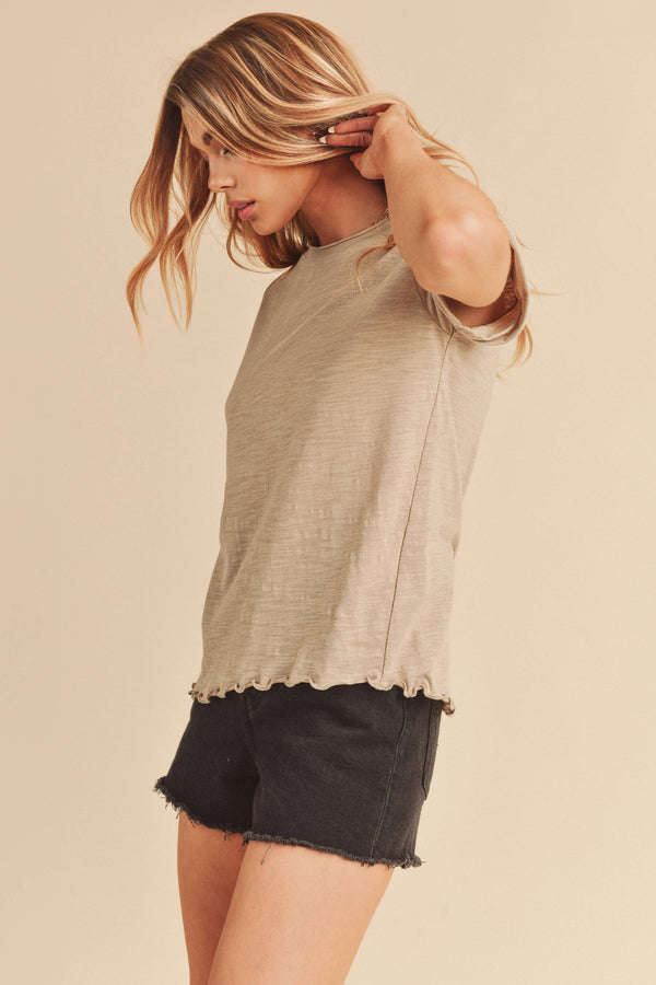 8219BK Gwen Tee-Blue Hand Home