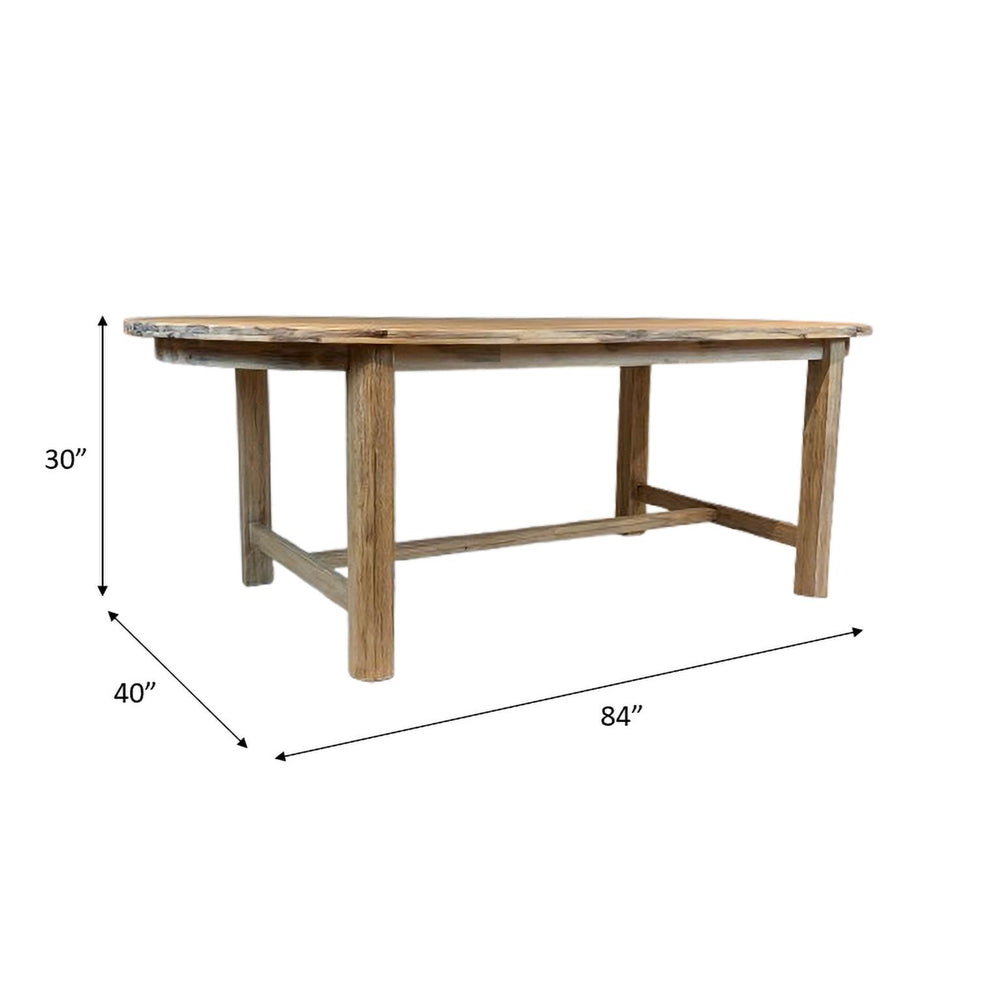Sofia 84" Oval Dining Table-Blue Hand Home