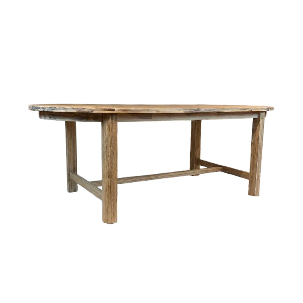 Sofia 84" Oval Dining Table-Blue Hand Home